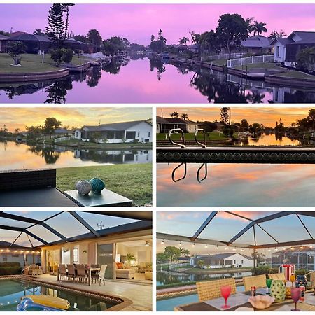 Serenity Waterfront Villa With King Suite, Private Pool, Great Lanai Enclosure And Long Water Views เคปคอรัล ภายนอก รูปภาพ